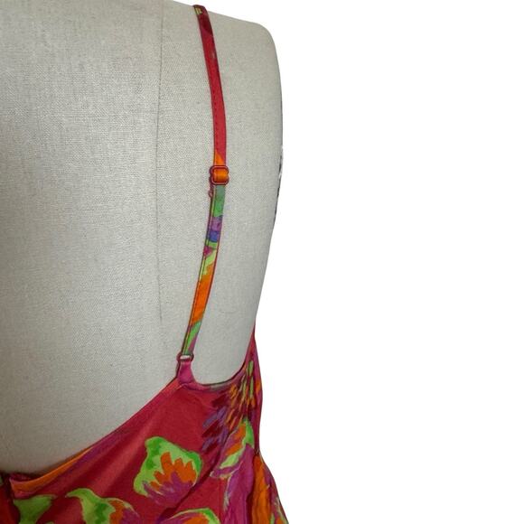 NEW Farm Rio Tropical Print Midi Maxi Dress Cutout Sleeveless Size Small $225 - Picture 12 of 16